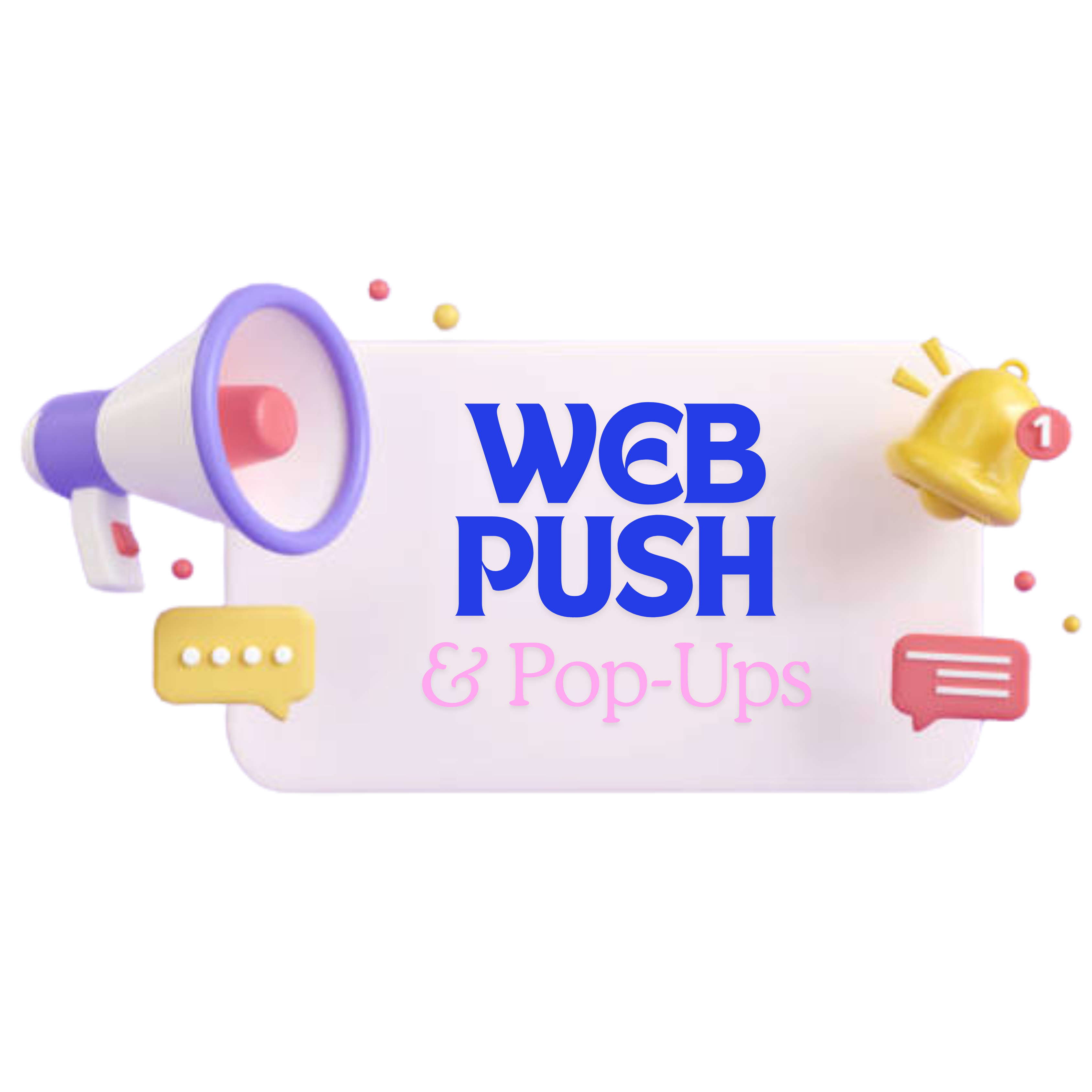 Web Push & Pop-Ups marketing and advertising are strategies used to engage website visitors and boost conversions through interactive notifications and ads. Here’s a breakdown of both: 1. Web Push Notifications What They Are: Web push notifications are short messages sent directly to a user’s device (desktop or mobile) via a web browser. They can appear even when the user isn’t on the website, as long as they’ve opted in to receive notifications. How They Work: After a user subscribes to notifications, businesses can send timely, personalized updates, offers, or reminders. These notifications can be triggered by specific actions (e.g., cart abandonment, special promotions) or scheduled for a particular time. Benefits: Real-time engagement with users. High visibility as they appear directly on a user’s screen. Effective for driving traffic, reminding customers about offers, and re-engaging users. 2. Pop-Ups What They Are: Pop-ups are windows that appear on a website to capture the attention of visitors. They can appear as overlays or banners that request action, like signing up for a newsletter or taking advantage of a discount. How They Work: Pop-ups can be triggered by various actions, such as when a visitor enters or exits the website, after a specific amount of time spent on the page, or when a visitor is about to leave the site (exit intent pop-ups). Benefits: Highly effective for capturing leads and increasing conversions. Can be customized with compelling calls-to-action (e.g., “Get 20% off today”). Provide businesses an opportunity to showcase special offers or collect email subscriptions.